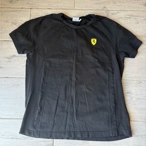 Y2K PUMA F1 FERRARI ITALY BLACK T SHIRT